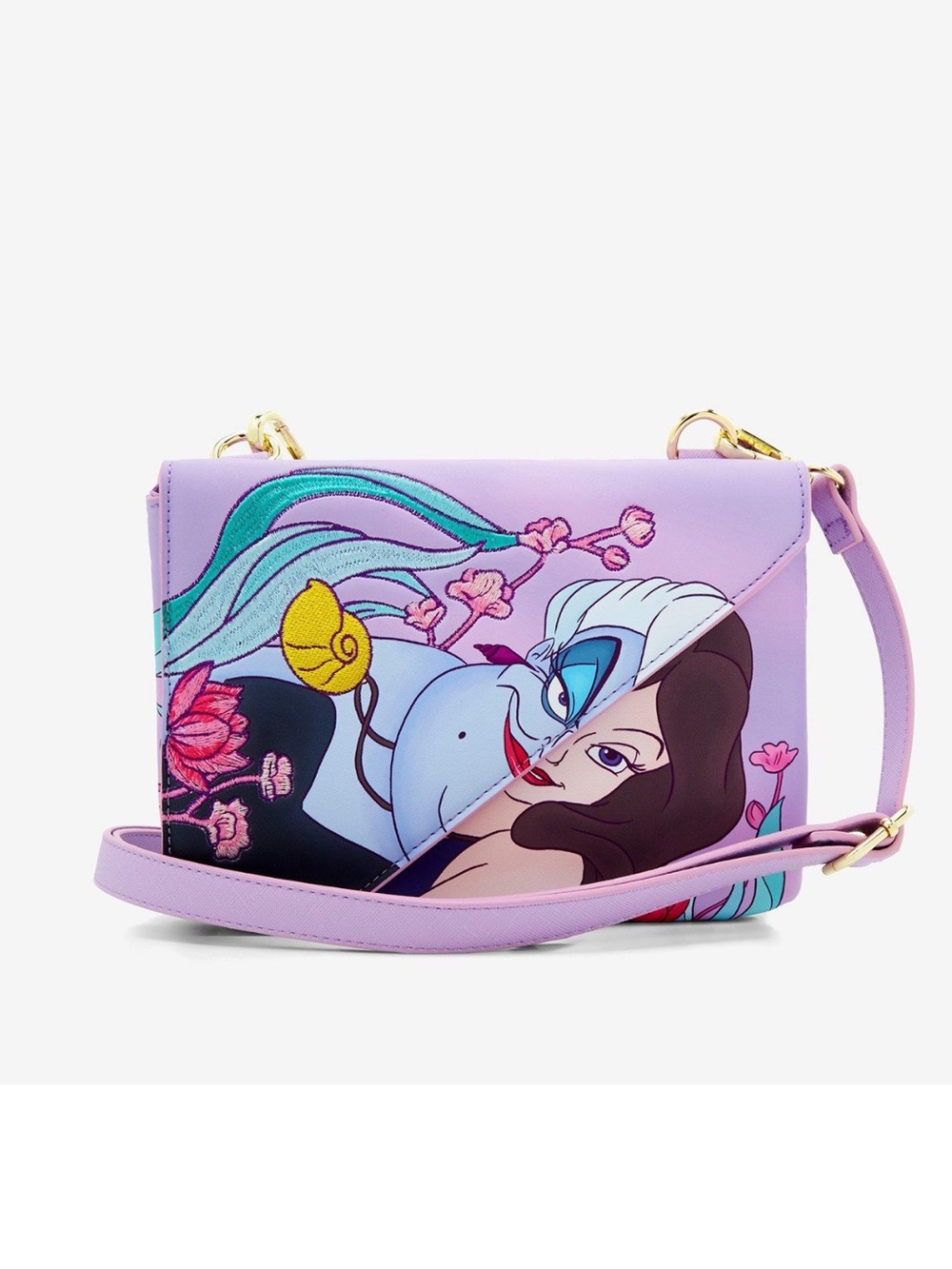 NWOT Loungefly Disney The Little Mermaid Ursula and Vanessa Crossbody Bag